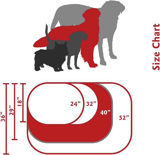 Majestic Pet Bagel Calming Dog Bed, 40 in Large, Round, Washable, Burgundy | Cozy Soft Fluffy Donut Pet Bed with Spine Support for Head Rest – Anti-Anxiety Comfort for Puppies & Dogs, 40x29x9 Inches