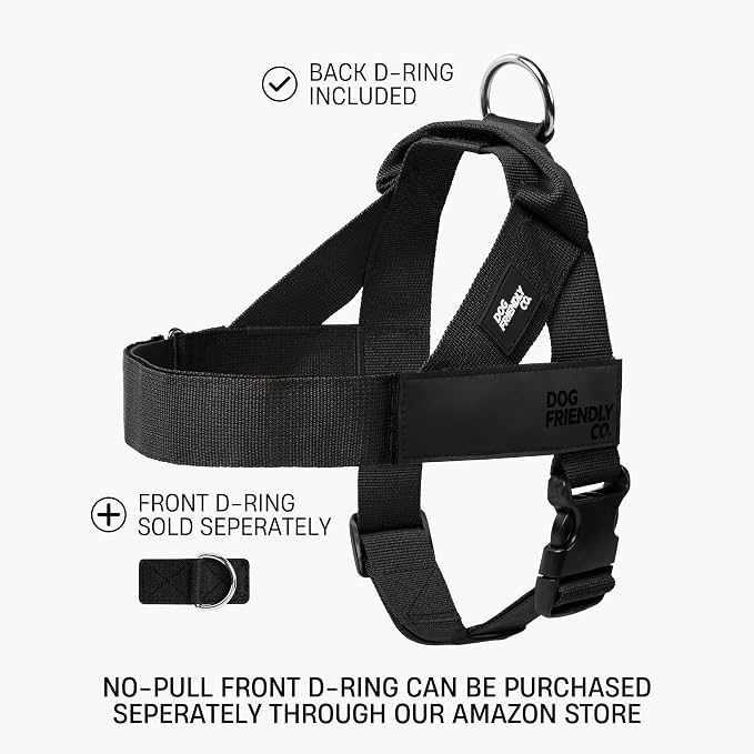 Dog Friendly Co. Dog Harness for Medium Sized Dogs (Burgundy, Medium) | One Click Buckle, Chafe Resistant Webbing, Adjustable Neck & Chest, and Heavy Duty D-Ring, Sturdy Comfortable and Easy to Use