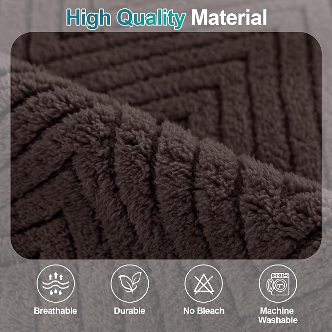 Turquoize Waterproof Couch Cover for Dogs Fuzzy Pet Couch Covers for Sofa Thick Dog Bed Cover Non-Slip Sofa Covers for 2 Cushion Couch Protector Slipcover Pet Friendly (Brown, 36" x 36")