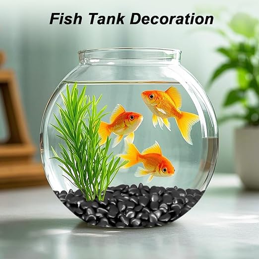 Terrarium Supplies,Virekm River Rocks, Decorative Ornamental Pebbles,Garden Landscaping Stones,Gravel Filler for Home Decoration Flower Bed Fish Tank Plants Vases Succulents