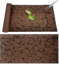 Tfwadmx Reptile Carpet Sand Mat for Bearded Dragon Terrarium Substrate Liner Brown Reversible Lizard Bedding Mats for Cage Leopard Gecko Tortoise Turtle Snake Chameleon with Tweezer 20"x 39"(2 Pcs)