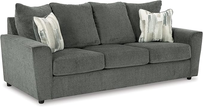 Signature Design by Ashley Stairatt Casual Sofa with Flared Arms, Gray
