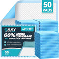 AAY 50 Count Extra Large Disposable Underpads for Incontinence, 40"x36" | Super Absorbent Leak-Proof Bed Pads for Adults, Elderly, Kids, Pee Pads, Chucks Pads, Furniture & Surface Protection Pad