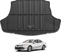 3W Trunk Mat for Toyota Camry 2018-2026 & Toyota Avalon 2019-2022, TPE All-Weather Trunk Liner, Hybrid/L/LE/SE/TRD/XLE/XSE Models, Black
