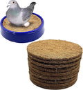 10Pcs Pigeon Nest Pads,Racing Pigeon Loft Supplies,Coconut Fiber Bird Breeding Egg Nests Bowls Mat for Finch Chicken