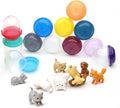 Pet Figurines Toys in Capsule - 50 Pcs - 1.1 Inch Plastic Capsules with Cute Dog and Cat Figurines for Kids - Bulk Toys for Easter Hunt Games - Vending Machines - Classroom Prizes