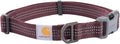 Carhartt Nylon Webbing Dog Collar, Fully Adjustable W/Durable Side Release Buckle, Deep Wine, Large