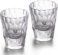 KAMMAK Crystal Whiskey Glasses Set of 2, Handcrafted 6.09oz Old Fashioned Glasses Stemless, Luxury Cocktail Glasses, Hand Blown Scotch Cup for Women, Men Gift for Rocks, Bourbon, Bar Barware
