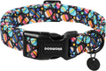 DOGWONG Easter Dog Collar, Black Egg Dog Collar Soft Durable Adjustable Costume Cute Easter Puppy Collar for Small Medium Large Dog