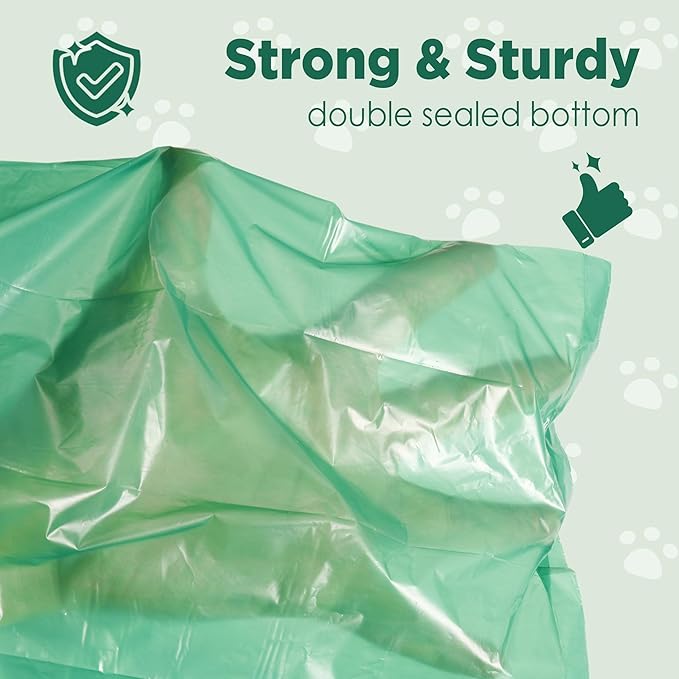 Dog Poop Bags Rolls - 400 Counts, Leakproof Scented Dog Poop Bags Eco-Friendly, Puppy Essentials Refill Smell Proof Bag, Perfect for Daily Walks and Outdoor Adventures