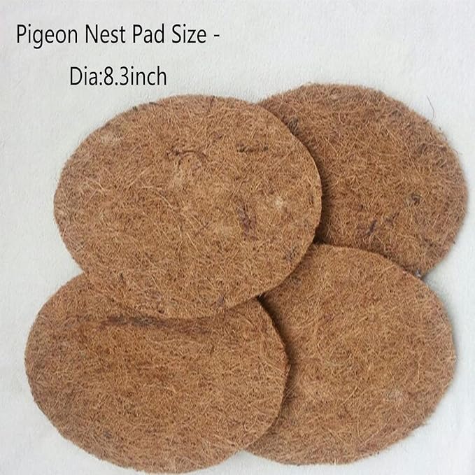 10Pcs Pigeon Nest Pads,Racing Pigeon Loft Supplies,Coconut Fiber Bird Breeding Egg Nests Bowls Mat for Finch Chicken