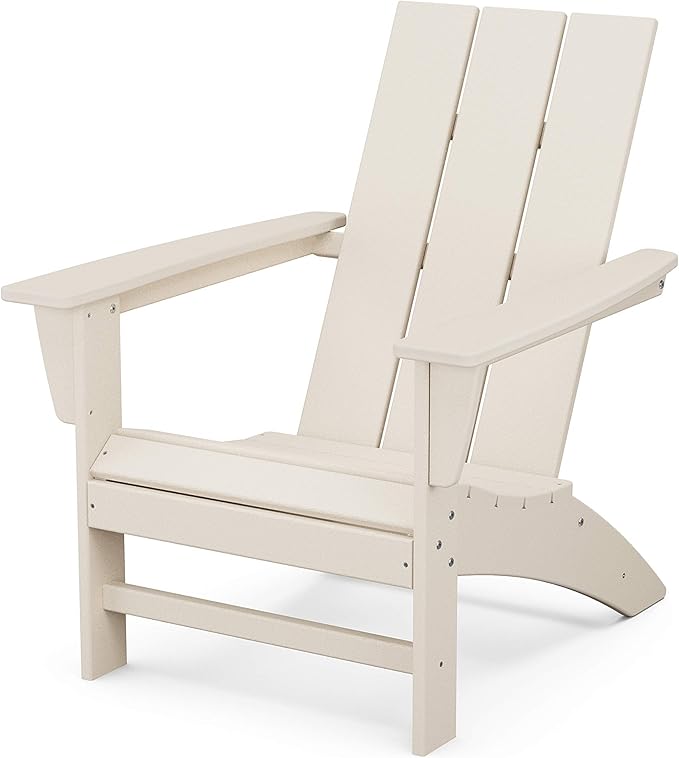 POLYWOOD AD420SA Modern Adirondack Chair, Sand