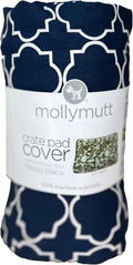 Molly Mutt Dog Crate Pad Cover, 100% Cotton Canvas Cover for Dog or Puppy Crate Bed, Durable, Washable, and Free of Harmful Chemicals, Pre-Shrunk, 24"x18"x2.5", Romeo & Juliet