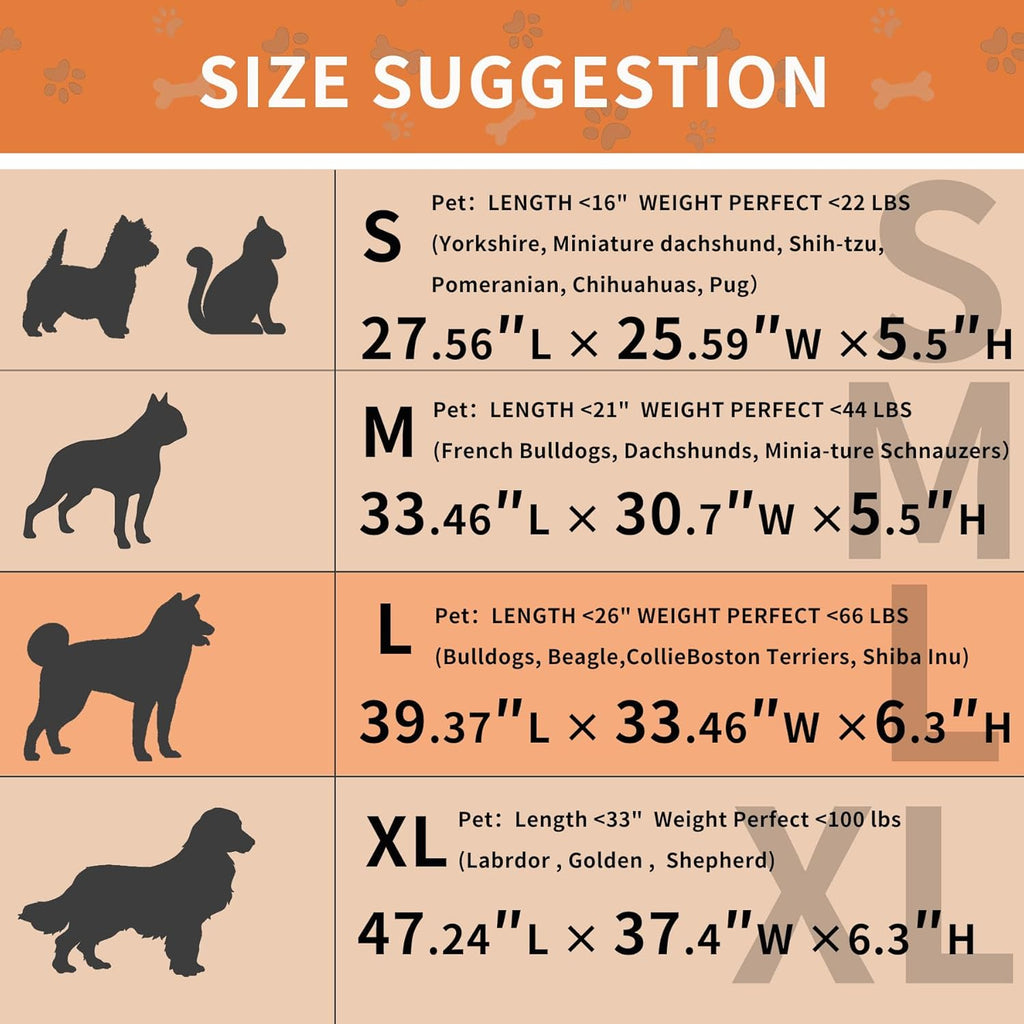 HAOMAIJIA Dog Couch Bed for Large Dogs, Non Slip Pet Couch Covers for Sofa Thick Soft Washable Dog Couch Cover Protector All Seasons Universal Dogs and Cats Bed Mat (Khaki, Large)