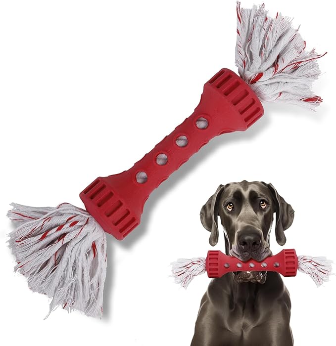 Dog Rope Toys for Aggressive Chewers, Tug of War Toys for Medium/Large Dogs, Outdoor Dog Fetch Toy, Dog Teething Toys, Keep Your Powerful Chewers Busy, Dog Boredom Buster Toys