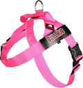 Adjustable Dog Harness– No Pull, No Choke – for English Bulldogs, French Bulldogs, Pugs & Broad-Chested Breeds – Easy, Safe Walks (NEON Pink, Small)