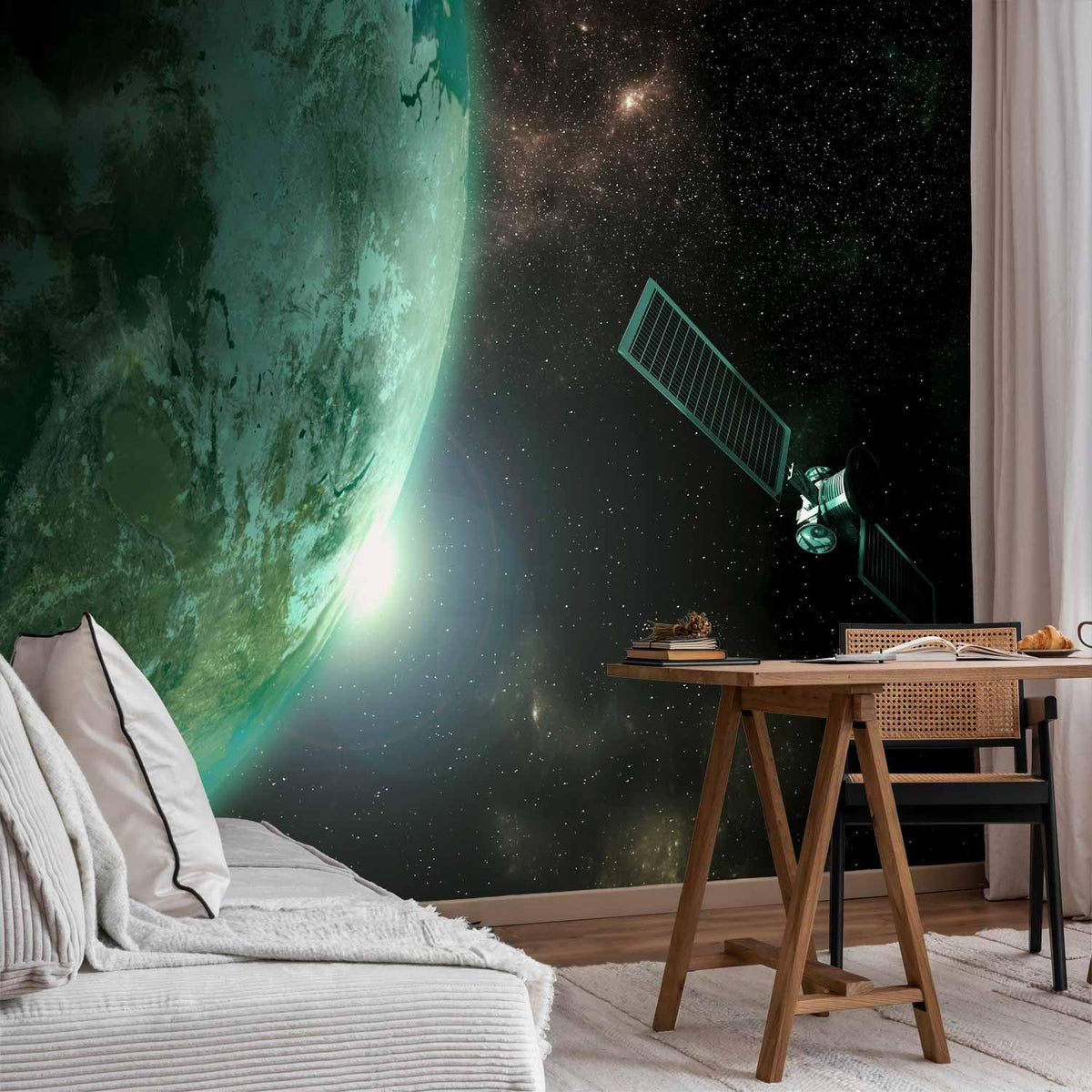 artgeist Wall Mural Cosmos Galaxy 96x69 in - Peel and Stick Self-Adhesive Wallpaper Removable Large Sticker Foil Wall Decor Print Picture Image Design n-B-0007-a-b