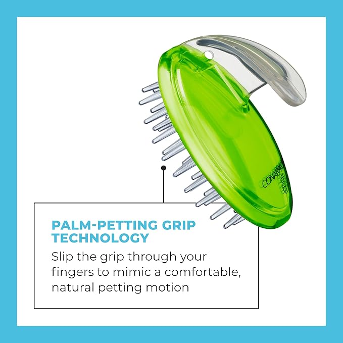 CONAIRPROPET Shampoo Massage Brush with Ergonomic Pet-It Design, Dog Brush for Shampoo & Massage Brush for Bathing