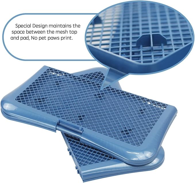 petphabet Training Pad Holder Floor Protection Dog Pad Holder Mesh Training Tray (L-24"x24")…