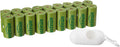 Amazon Basics Dog Poop Bags with Dispenser, 270 Count, Enhanced for Guaranteed Leakproof, Cucumber Scented, Includes Leash Clip