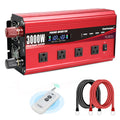 Cantonape 3000W Power Inverter 12V to 110V/120V DC to AC with LCD Display, Remote Controller 4 x AC Outlets and 4 x 3.1A USB Car