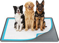 57" x40" Pee Pad Holder for Dogs Puppy Pad Holder Dark Gray | Extra Large Silicone Pee Tray for Dog Training Floor Protection Raised Edge Dog Potty Tray, No Pee Pads
