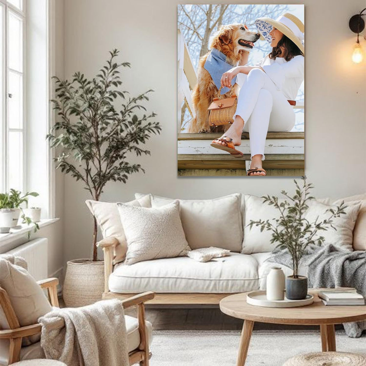 GZZFXXD Personalized Custom 24''x36''Canvas Prints with Your Photo/your Image Large Wallart Wall Decor for Bedroom Dining room Living room Children's room(Unframed)