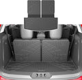 xipoqix Cargo Mat Backrest Mat Compatible with 2020-2026 Ford Explorer TPE Cargo Liner Back Seat Protector Replacement for 2020-2026 Ford Explorer Accessories (Trunk Mat with Backrest Mats)