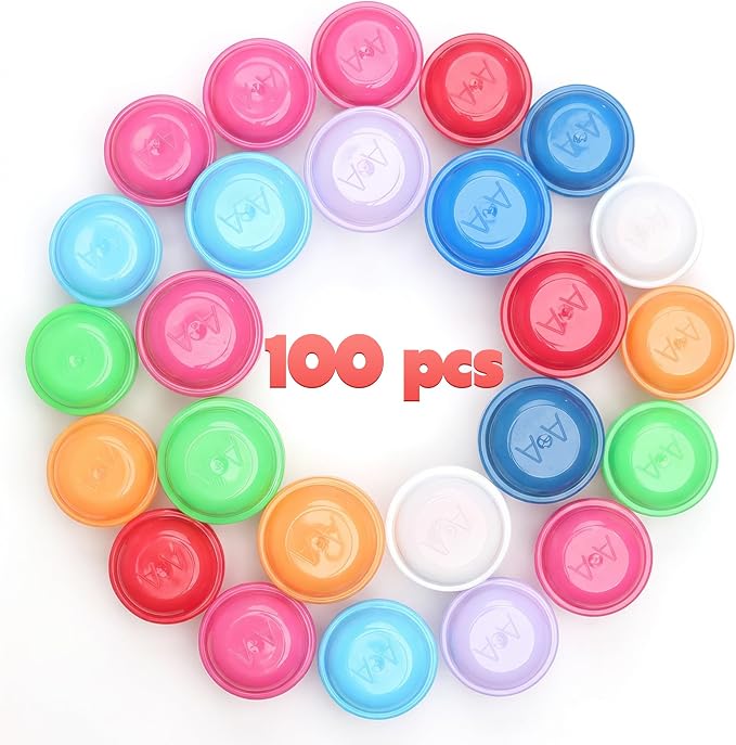 Vending Machine Capsules with Toys - 250 Pcs of 1.1 Inch Tiny Frosty Clear-Colored Acorn Capsules and Cute Dog and Cat Figurines for Kids - Plastic Capsules for Toys Bulk- Easter Basket Stuffers