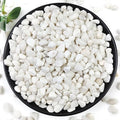 YISZM 2LB Succulent and Cactus Gravel Pebbles, 3/8 Inch Natural Decorative Polished Stones, River Rocks for Plants, Vases, Aquariums, Terrarium and Outdoor Gardening, White