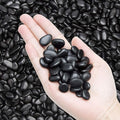 Black Small Decorative Pebbles - 2LB Gravel River Rock,Natural Polished Decorative Stones 3/8" Gravel Size,Pebbles Gravel for Bamboo Plants,Succulent,Home Decor,Landscaping,Vase Fillers and More.