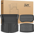 3W Cargo Liner Fit for 2024 2025 2026 Tesla Model 3 Highland, Trunk Mat Set, Custom Fit, TPE, All Weather Waterproof, Car Accessories, Black