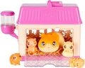 Little Live Pets Hamster Mini Interactive Toy Set, Hutch Animal Playset with 3 Surprise Babies, 20+ Sounds, Hamster Must-Haves for Ages 3+
