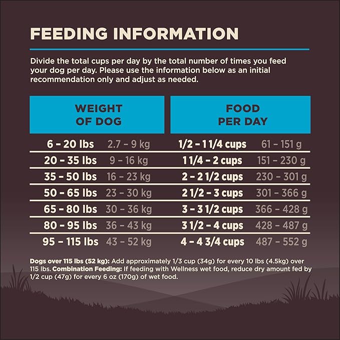 Wellness CORE Dry Dog Food, Grain-Free, High Protein, Natural, Ocean Whitefish, Herring, & Salmon Recipe, (4-Pound Bag)