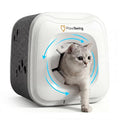 Neo Cat Self Groomer House with 6 Flexible Brushes and Food Bowl