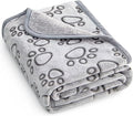 Stuffed® Premium Soft Dog Blanket Washable, 40"x32" Cat Blanket for Indoor Cats Large Medium Small Dog Puppy Essentials (Grey)