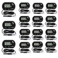 15Pcs Aquarium Thermometer Fish Tank Thermometer Reptile Fahrenheit Terrarium Water Temperature Indicator Test Digital with LCD Display Fahrenheit/Celsius