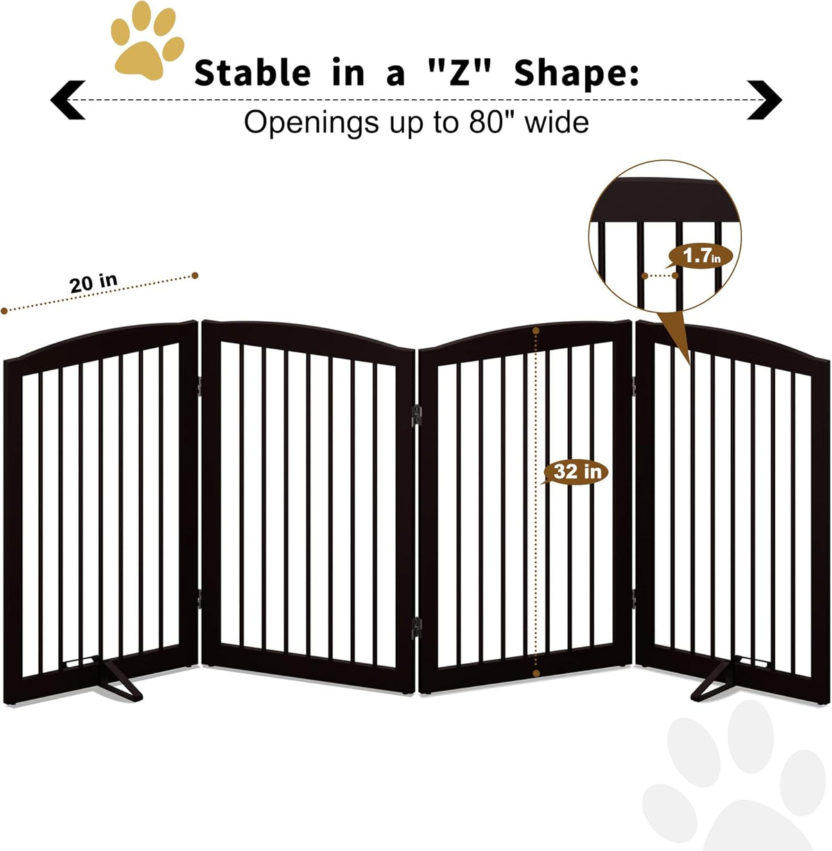 Freestanding Pet Gate for Dogs. A thoughtful pick for calmer daily routines.