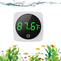 PAIZOO Aquarium Thermometer, LED Digital Fish Tank Thermometer High Accurate to ±0.9℉, Aquarium Fish Tank Accessories for Betta, Goldfish, Axolotl, or Aquatic Pet, White