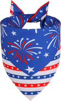 4th of July Cooling Dog Bandana 1-Pack for XLarge Dogs - Patriotic Bandanas with American Flag Design, Breathable & Quick-Dry Pet Accessories