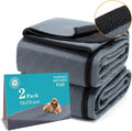 Bunlitent Extra Large Washable Pee Pads for Dogs 72" x 72", 2 Pack, Grey | Leakproof, Super Absorbent, Reusable, Quick Dry, Anti-Slip, Waterproof, Reusable Puppy Pads, Whelping Pads for Pet