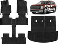 TripleAliners 5PCS All Weather Liners Compatible with 2026 Hyundai Palisade Floor Mats & Trunk Liner & Backrest Mat TPE Trunk Protector Anti-Slip Odorless Carpet Cover (7-Seater, Fuel Model ONLY)