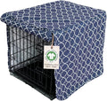 Molly Mutt Romeo & Juliet Dog Crate Cover, 100% Cotton Canvas Cover with 2 Roll-Up Panels, Ideal for Dog or Cat Crate, Durable, Washable, and Free of Harmful Chemicals, 30" x 21" x 24"