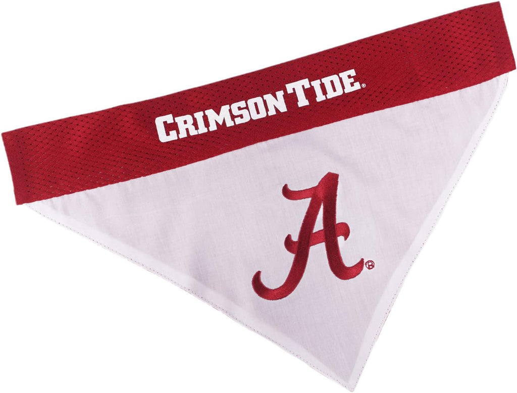 Pets First Collegiate Pet Accessories, Reversible Bandana, Alabama Crimson Tide, Small/Medium
