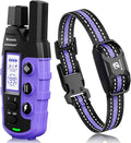 Bousnic Dog Shock Collar - 3300Ft Training Collar with Remote for 5-120lbs Small Medium Large Dogs Rechargeable Waterproof e Collar with Beep (1-8), Shake(1-16), Safe Shock(1-99) Modes (Lightpurple)