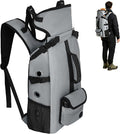 Breathable Dog Hiking Backpack Carrier for Small Dogs, Grey | 4-Layer Protection, Adjustable Dog Backpack with Storage Pockets, Reflective Strips, 3D Ergonomic Support, Under 24 lb