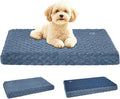 EMPSIGN Dog Bed Mat Crate Pad Mattress, Ultra Soft Pet Kennel, Navy, Small | Reversible(Cool & Warm), Waterproof Linings, Removable Machine Washable Cover, for 24" Dog Crate, Soft Rose Plush/Canvas