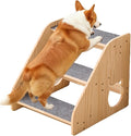 Dog Stairs for Small Medium Large Dogs 14.17" H Load Capacity 150lbs Solid Wood Non-Slip Sturdy Pet Steps for Bed & Couch 3 Step 15.75 * 16.93 * 14.17"