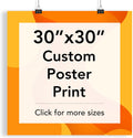 Custom Poster Print, 30x30, Upload Any Photos/Images, Personalized Photo Prints, DIY Your Own Poster, Photo to Poster Printing