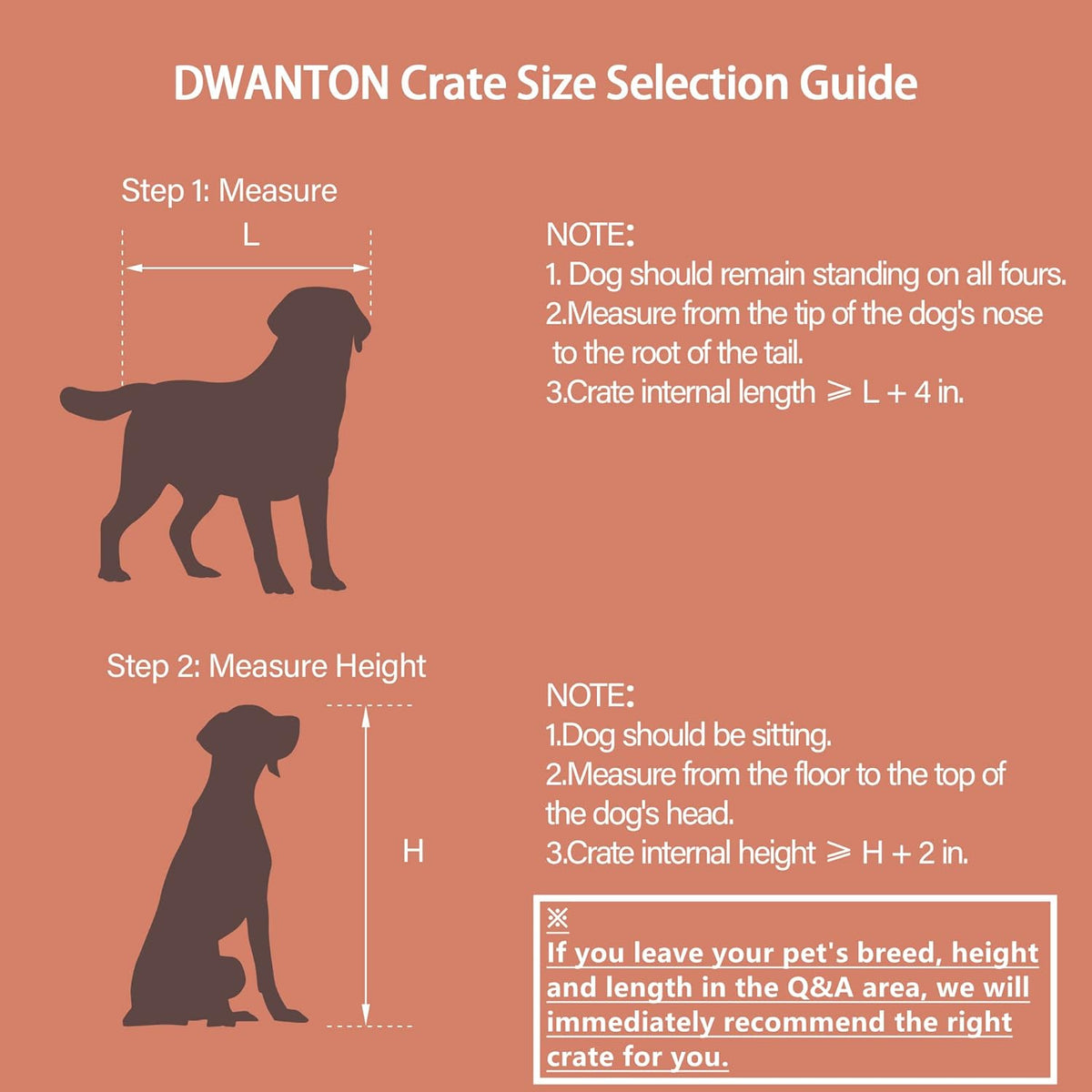 DWANTON Dog Crate Furniture with Cushion, Wooden Kennel Table with Double Doors, Indoor Dog House, Large Size, 38.5" L, Rustic Brown